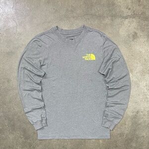 The North Face Gray Graphic Crew Neck Long Sleeve Shirt